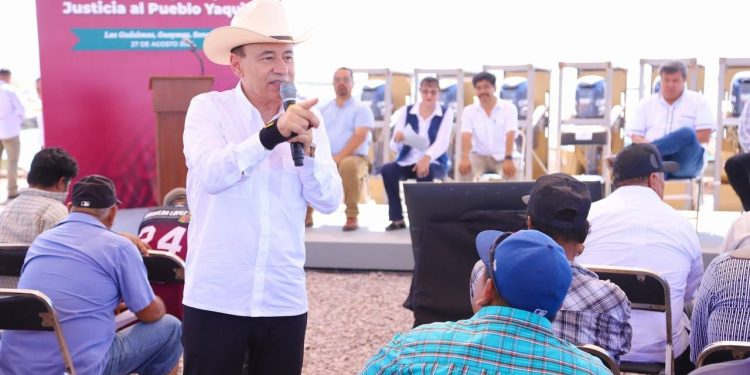 LLEVAN GOBERNADOR DURAZO Y CONAPESCA ATENCIÓN INTEGRAL A FAMILIAS YAQUIS CON ABANDONO HISTÓRICO