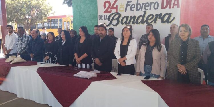 CONMEMORAN DIA DE LA BANDERA EN ETCHOJOA